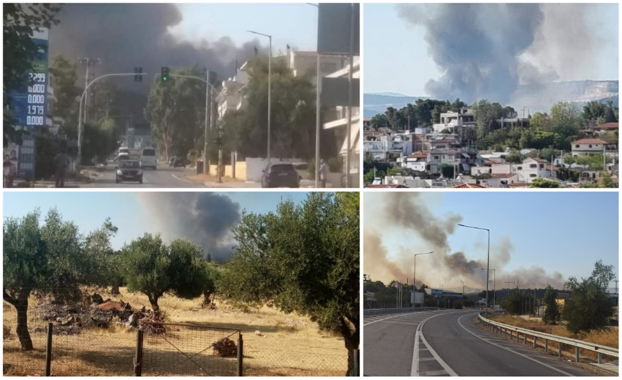 Φωτιά στη Μάνδρα: Προσαγωγή 55χρονης ως ύποπτη για την εκδήλωση της πυρκαγιάς – Σε επιφυλακή για τις αναζωπυρώσεις