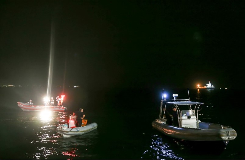 Επιχείρηση εντοπισμού δύο ψαράδων στο Αγγελοχώρι Θεσσαλονίκης