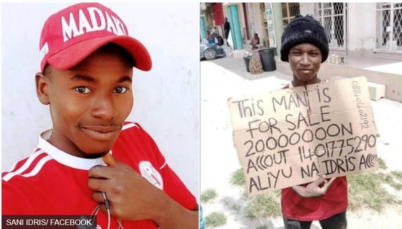 Έβγαλε προς πώληση τον εαυτό του ως σκλάβο για να γλιτώσει από τη φτώχεια