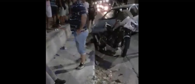 Σοβαρό τροχαίο στη Μυτιλήνη: Οδηγός έπεσε πάνω στο πλήθος – Έξι τραυματίες