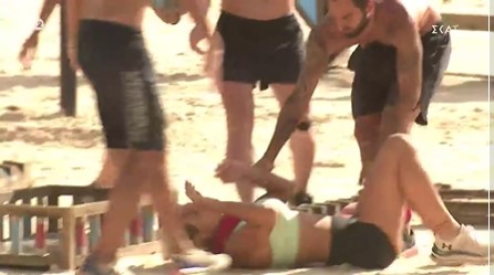 Survivor 5 – Ευρυδίκη Παπαδοπούλου: Η στιγμή που τραυματίζεται σοβαρά στο κεφάλι