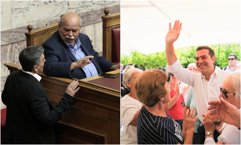 Ο Τσίπρας με μια βαλίτσα στο χέρι και την εσωστρέφεια στην… πλάτη