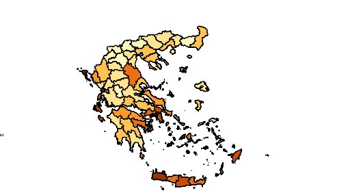 Κορωνοϊός: Η Χαρτογράφηση των κρουσμάτων ανά περιφέρεια