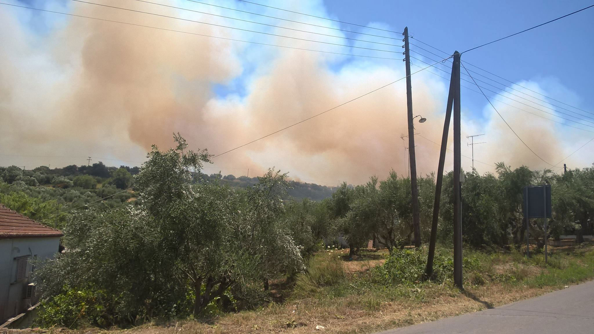 Υπό μερικό έλεγχο η φωτιά στην Κορώνη – Κάηκαν 30 στρέμματα