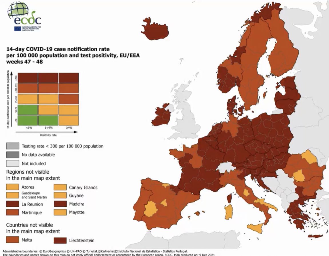 ECDC: Μέσα σε τρεις μήνες «κοκκίνισε» όλη η Ευρώπη  – Εξαφανίστηκαν οι πράσινες περιοχές  – Χάρτες