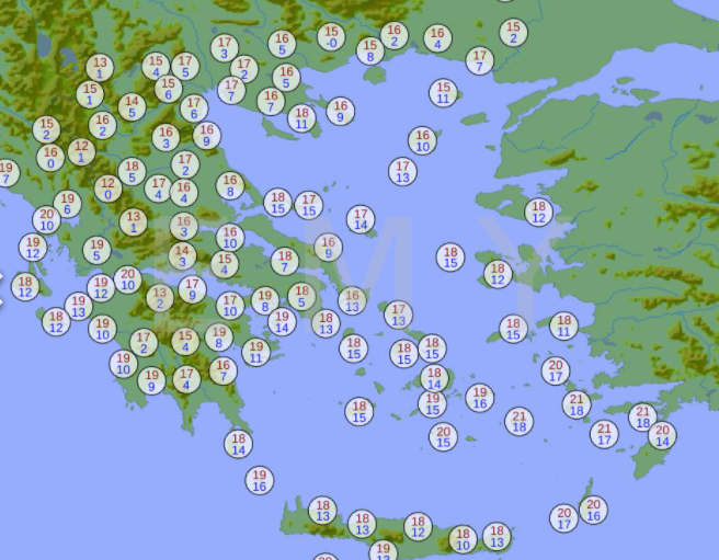 Το Εθνικό Αστεροσκοπείου Αθηνών/meteo τα έχει… 400!