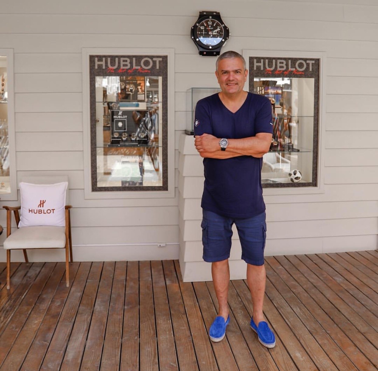 Γιάννης Γκόφας και Ricardo Guadalupe της HUBLOT στη Μύκονο