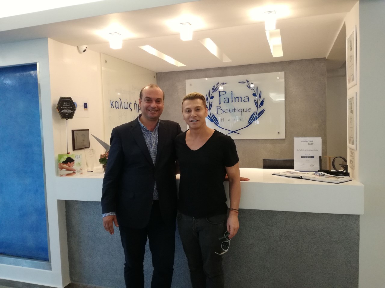 Ο Τάκης Ζαχαράτος στο Corfu Palma Boutique Hotel στην Κέρκυρα