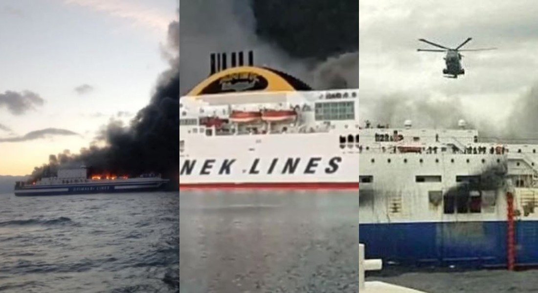 Φωτιά στο Euroferry Olympiα: Ξύπνησαν μνήμες από το Norman Atlantic και το Olympic Champion (Βίντεο)