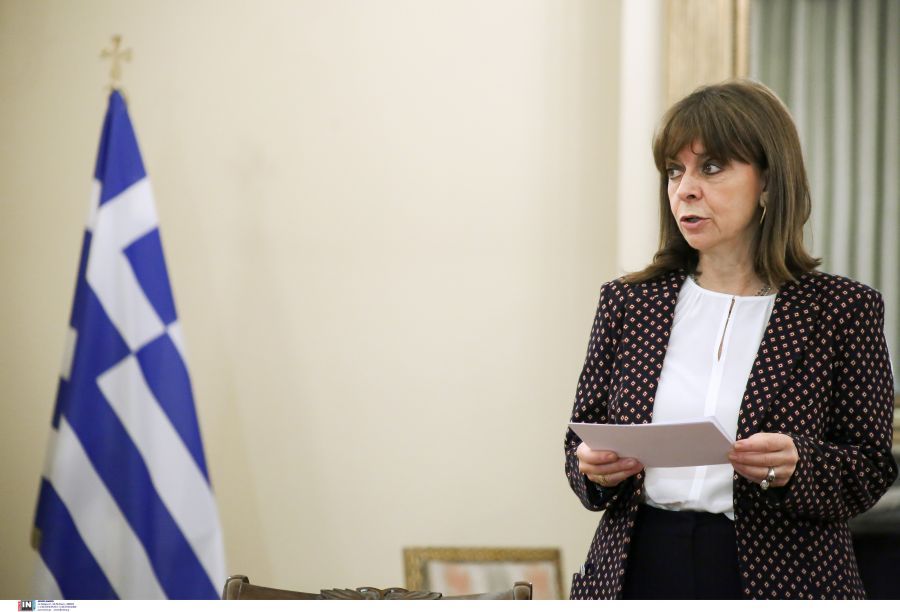 Μήνυμα Σακελλαροπούλου σε Τουρκία: «Δεν θα δεχθούμε ποτέ αμφισβήτηση της κυριαρχίας της χώρας μας»