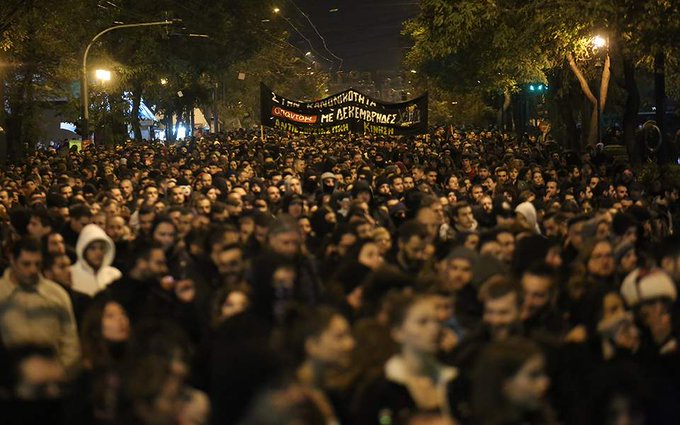 Θεσσαλονίκη: Ολοκληρώθηκαν οι δύο πορείες για τα 11 χρονια από τη δολοφονία του Αλέξανδρου Γρηγορόπουλου