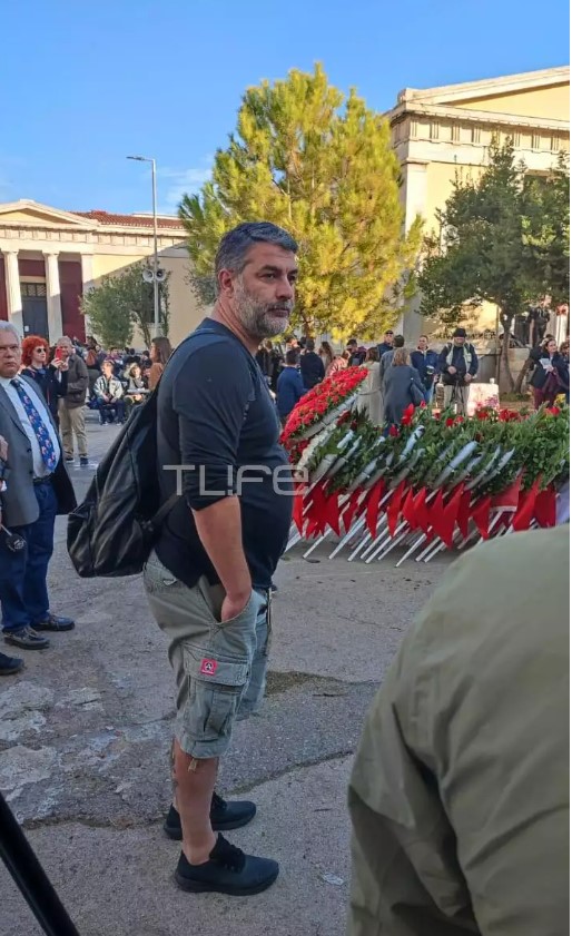 Ο Βασίλης Μπισμπίκης στο Πολυτεχνείο