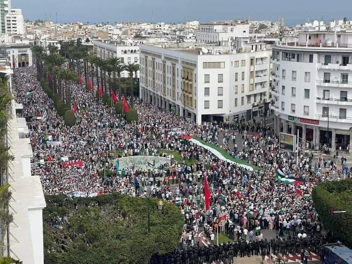 Πόλεμος Χαμάς-Ισραήλ: Μεγάλη διαδήλωση στην Καζαμπλάνκα: «Σταματήστε τη γενοκτονία στη Γάζα»