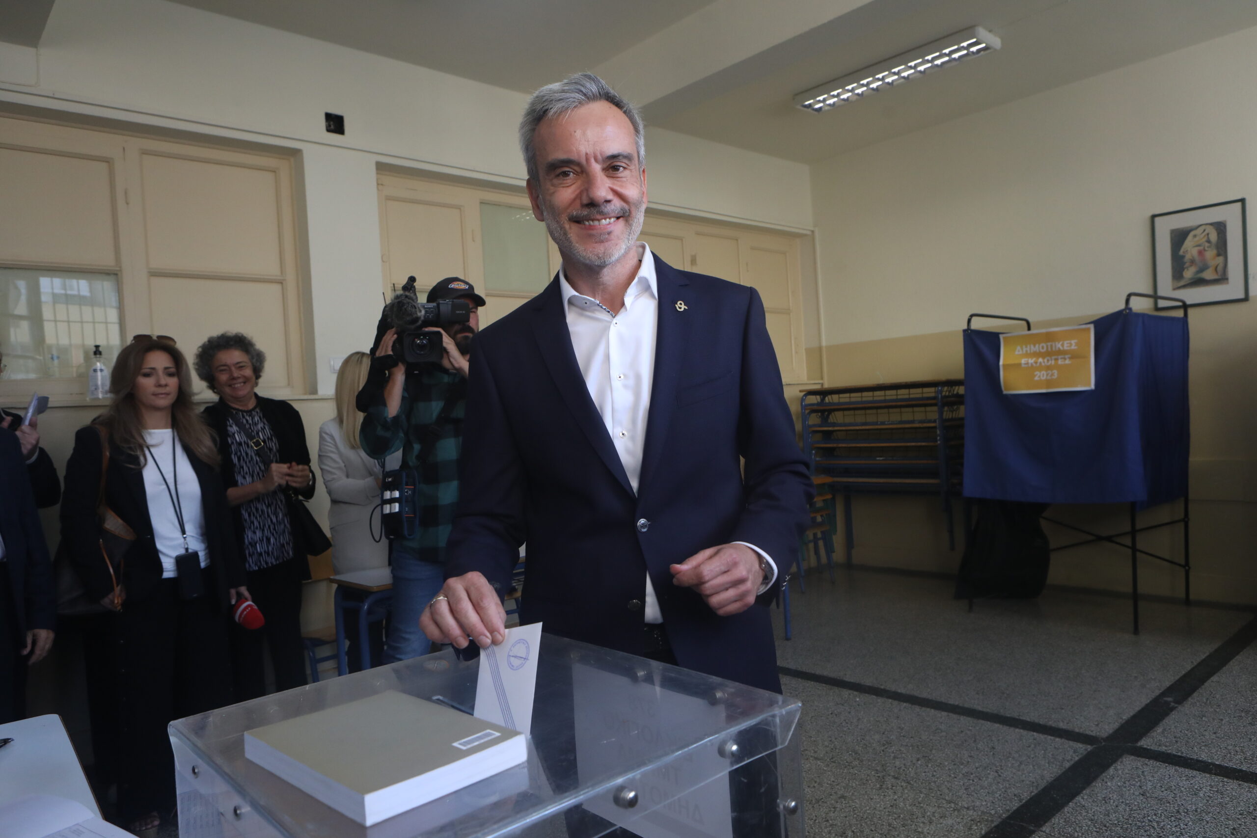 Αυτοδιοικητικές εκλογές 2023: Ψήφισε ο υποψήφιος δήμαρχος Θεσσαλονίκης Κωνσταντίνος Ζέρβας – «Ζητώ ανανέωση εμπιστοσύνης»