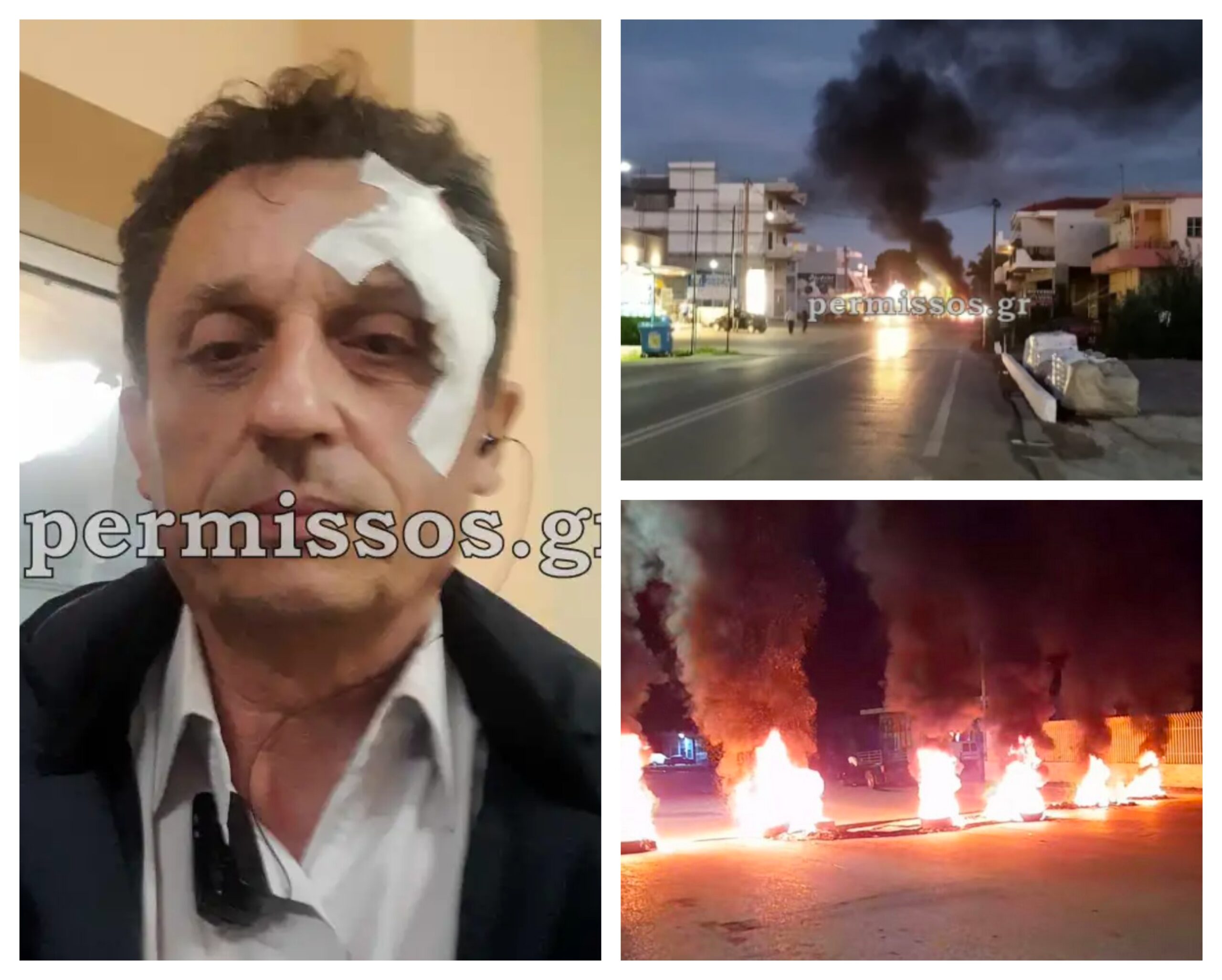 Ένταση και επεισόδια με Ρομά: Τραυματίστηκε στο κεφάλι ο δήμαρχος Αλιάρτου – Πεδίο μάχης η Χαλκίδα – Άνοιξε η Αθηνών-Κορίνθου