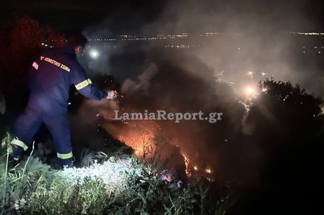 Φθιώτιδα: Σταμάτησε τρένο εξαιτίας πυρκαγιάς κοντά σε υποσταθμό ρεύματος