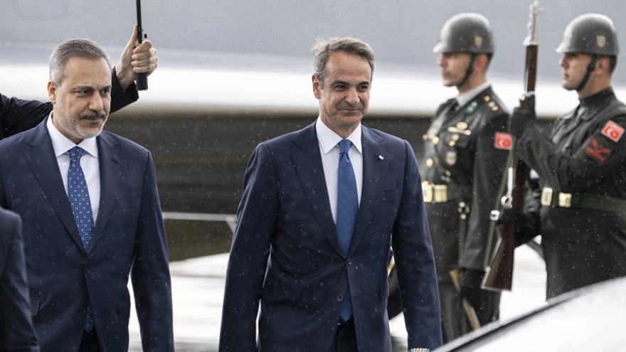 Συνάντηση Μητσοτάκη - Ερντογάν