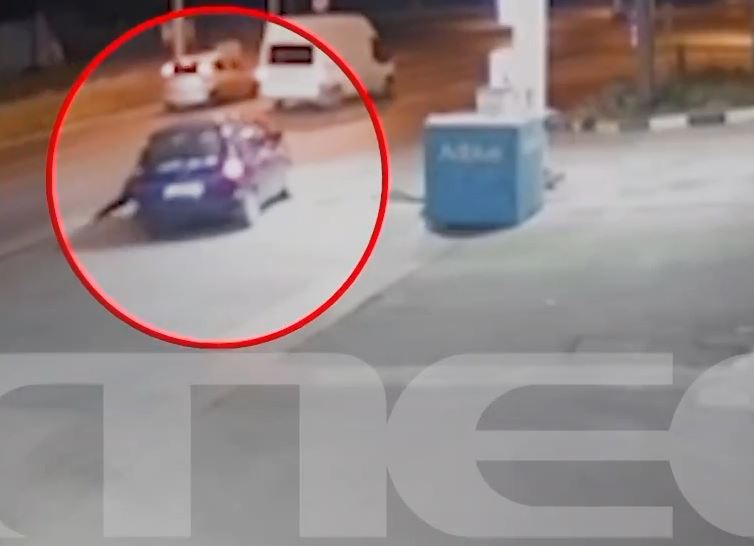 Θεσσαλονίκη: Έβαλε βενζίνη και έφυγε χωρίς να πληρώσει – Παρέσυρε και τραυμάτισε τον υπάλληλο (Βίντεο)