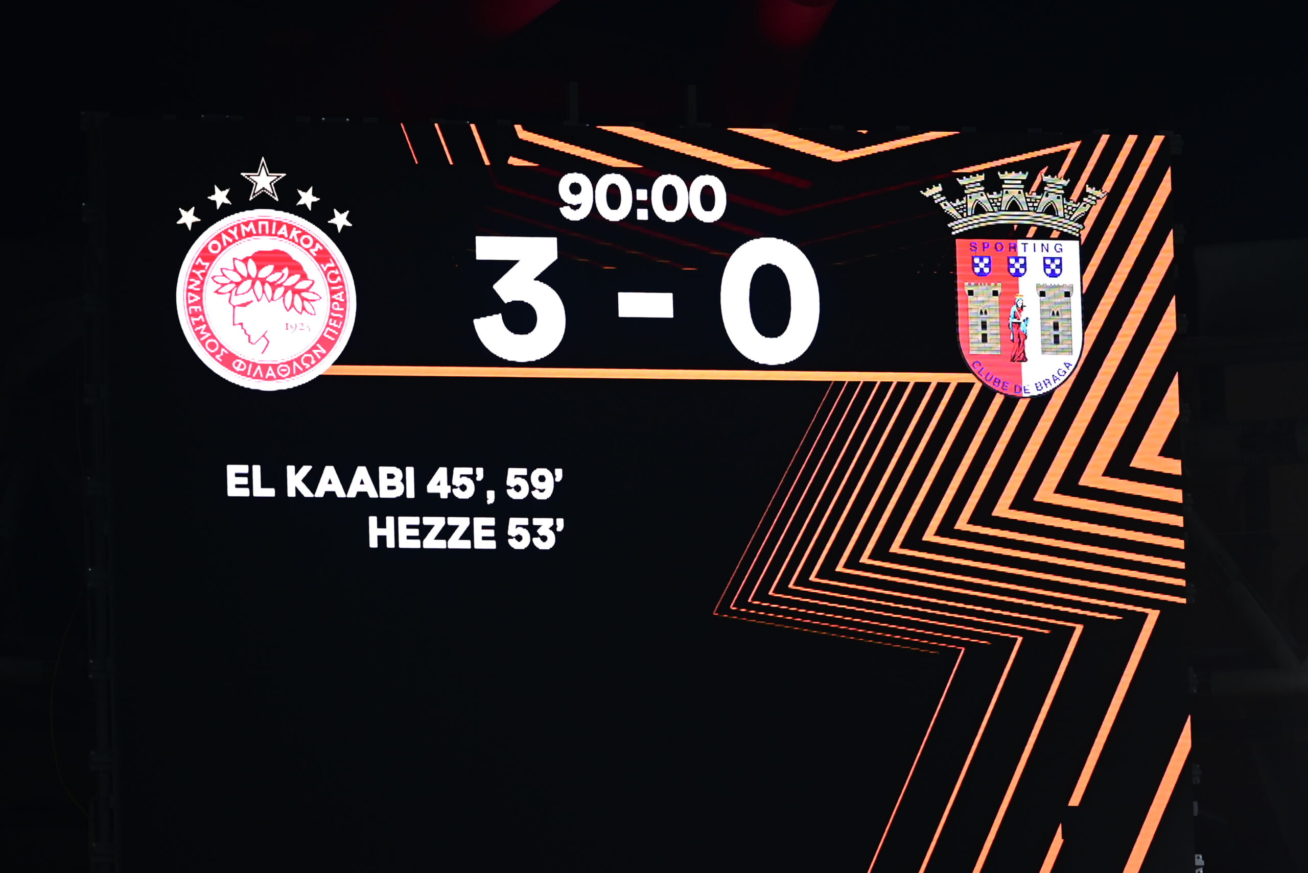 Europa League: Ολυμπιακός – Μπράγκα 3 -0, με «εκτελεστή» τον Ελ Κααμπί