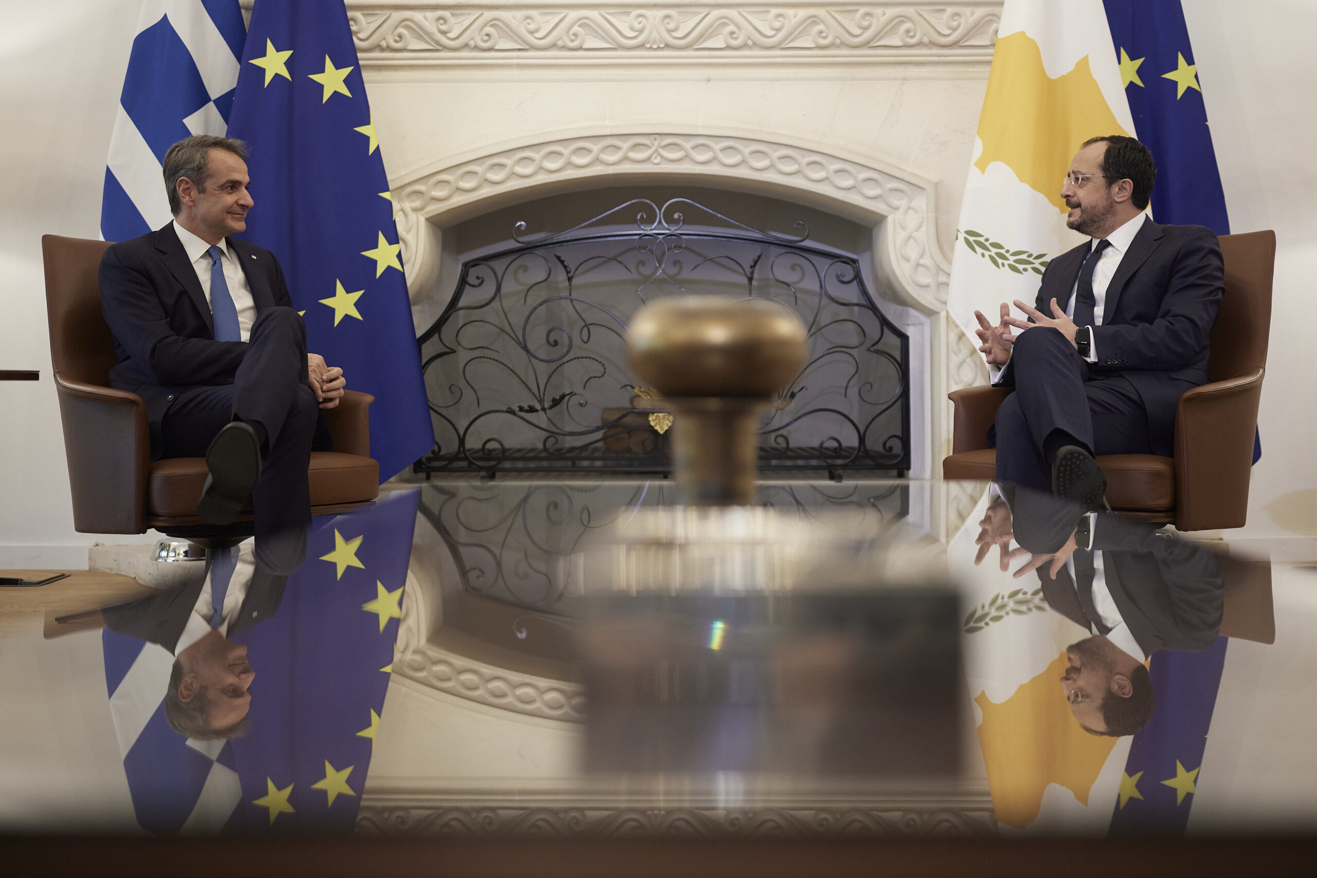 Μητσοτάκης από Λευκωσία: Δε θα δεχθούμε νομιμοποίηση των τετελεσμένων στο Κυπριακό – Είμαστε ακλόνητοι σε θέματα Εθνικής κυριαρχίας