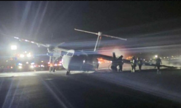 Σοκ με αεροπλάνο της Air Canada που τυλίχθηκε στις φλόγες κατά την προσγείωση του – Στιγμές τρόμου μέσα στην καμπίνα (Βίντεο)