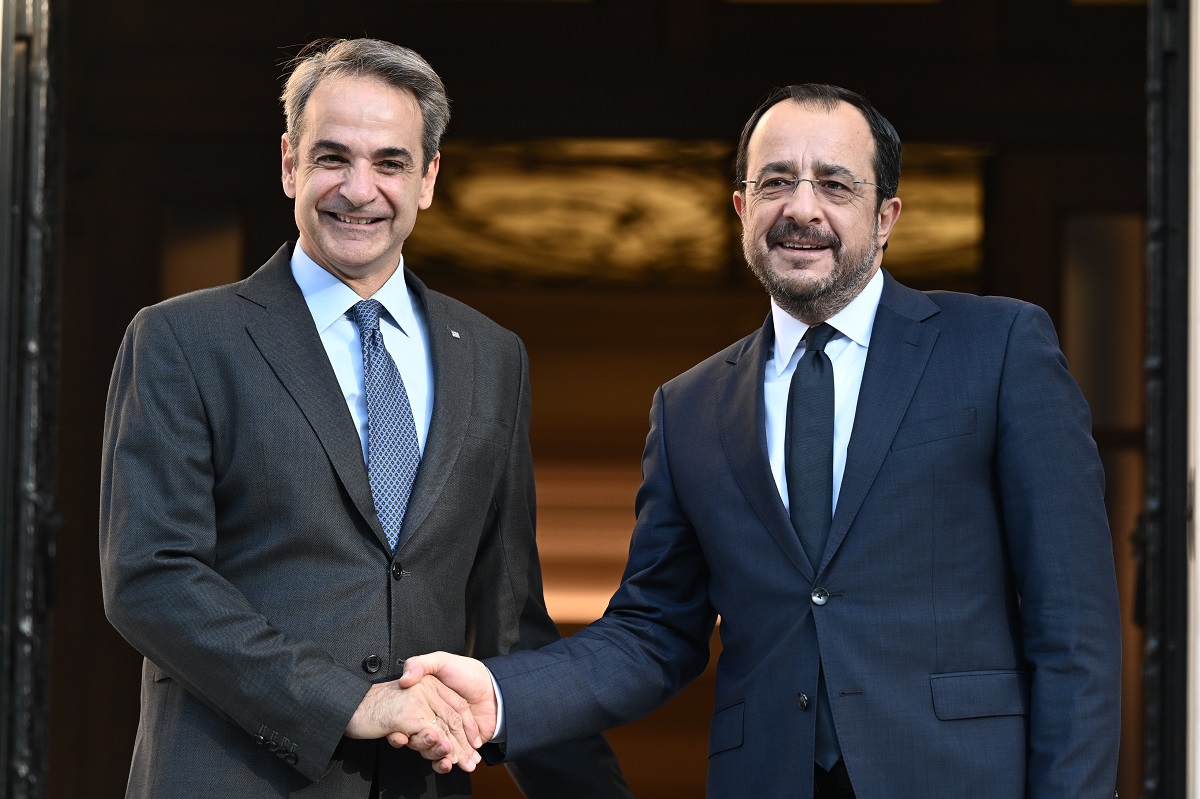 Συνάντηση Μητσοτάκη-Χριστοδουλίδη