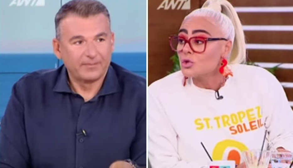 Γιώργος Λιάγκας και Άρια Καλύβα σε έντονο διάλογο στον αέρα: «Είσαι σε άλλη εκπομπή; Μήπως σε πήρε ο ύπνος;»