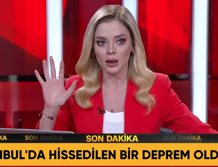 Βίντεο με την παρουσιάστρια του CNNTurk να βιώνει το σεισμό των 6,2R on air