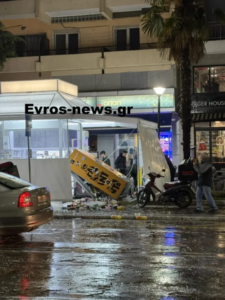 Κακοκαιρία στην Αλεξανδρούπολη: Ριπές έως 140 χλμ./ώρα προκάλεσαν ζημιές – Κλιμάκιο αυτοψίας τη Δευτέρα