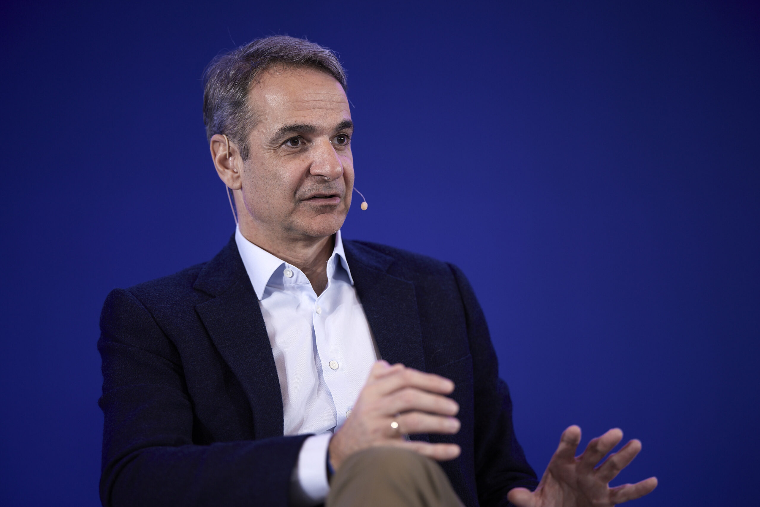 Ο Κυριάκος Μητσοτάκης στο προσυνέδριο της ΝΔ