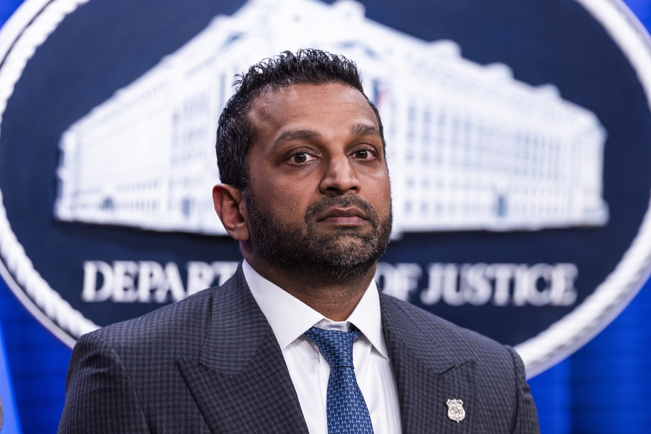 FBI Director Kash Patel announces that a suspect in the 2012 terrorist attack on the US embassy in Benghazi, Libya, has been arrested, at the Department of Justice in Washington, DC, USA, 06 February 2026. The attack killed US Ambassador to Libya Chris Stevens and three other people.