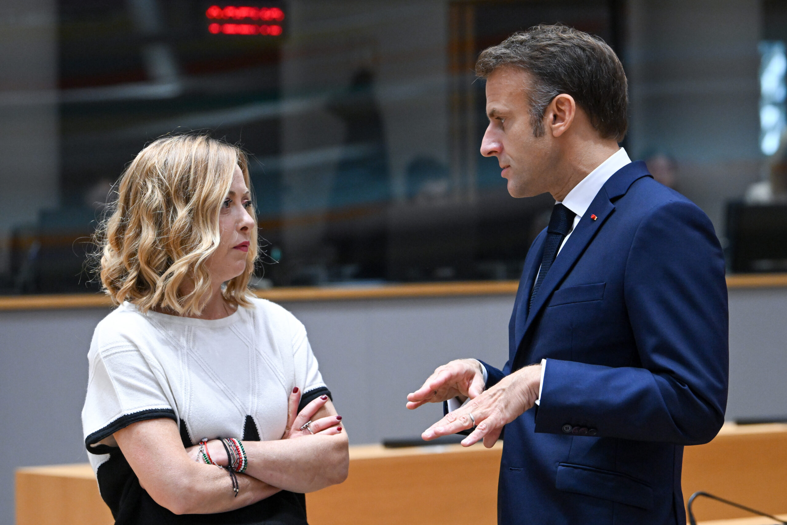 Μελόνι και Μακρόν σε Σύνοδο Κορυφής της Ε.Ε.