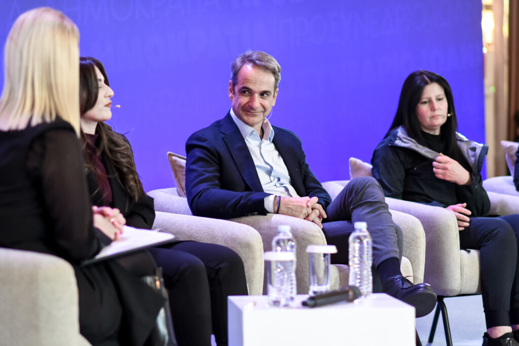 Ο Κυριάκος Μητσοτάκης στο προσυνέδριο της ΝΔ στα Ιωάννινα