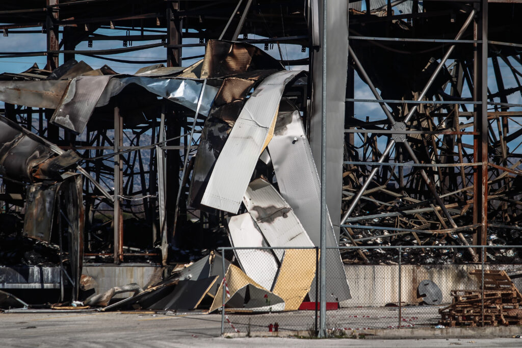 Το εργοστάσιο της Βιολάντα στον απόηχο της φονικής έκρηξης