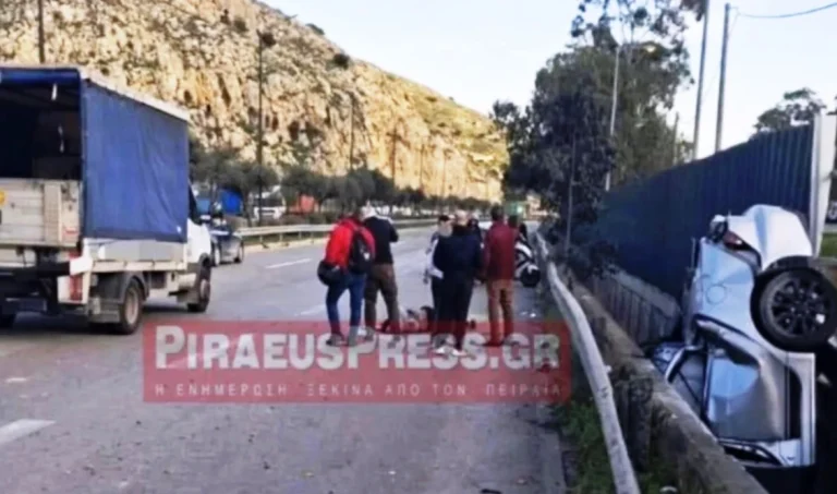 Τροχαίο στο Σχιστό: Αυτοκίνητο παρέσυρε πεζό και κατέληξε σε χαντάκι