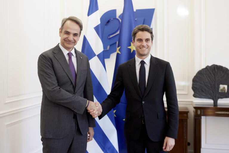 Ο Κυριάκος Μητσοτάκης στο Μέγαρο Μαξίμου