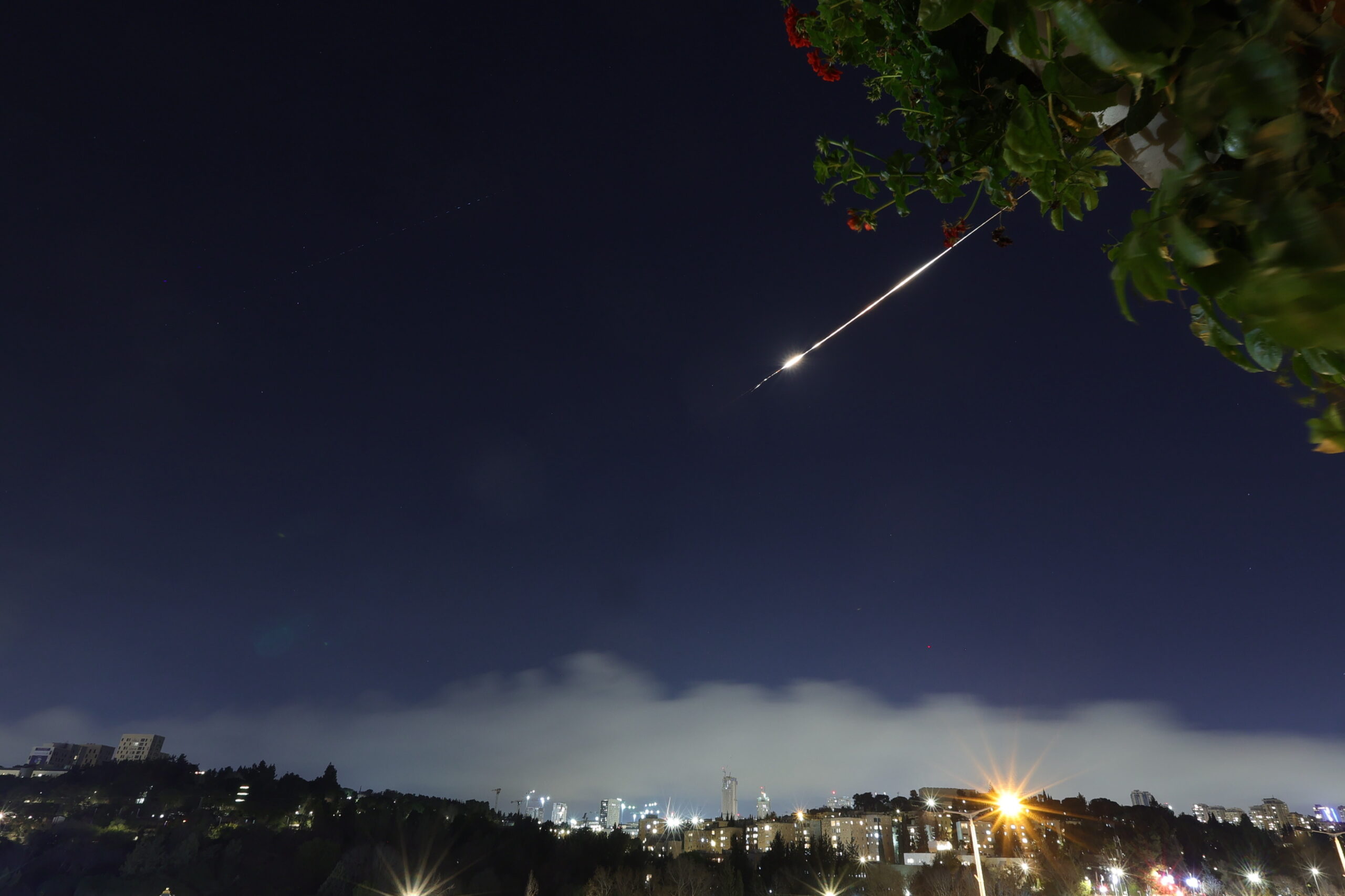 Israel's Iron Dome air defense systems intercept projectiles over Jerusalem, Israel, 04 March 2026. Iran launched continued retaliatory attacks across the region following a joint Israeli-US military operation that started in the early hours of 28 February 2026, targeting multiple locations across Iran.
