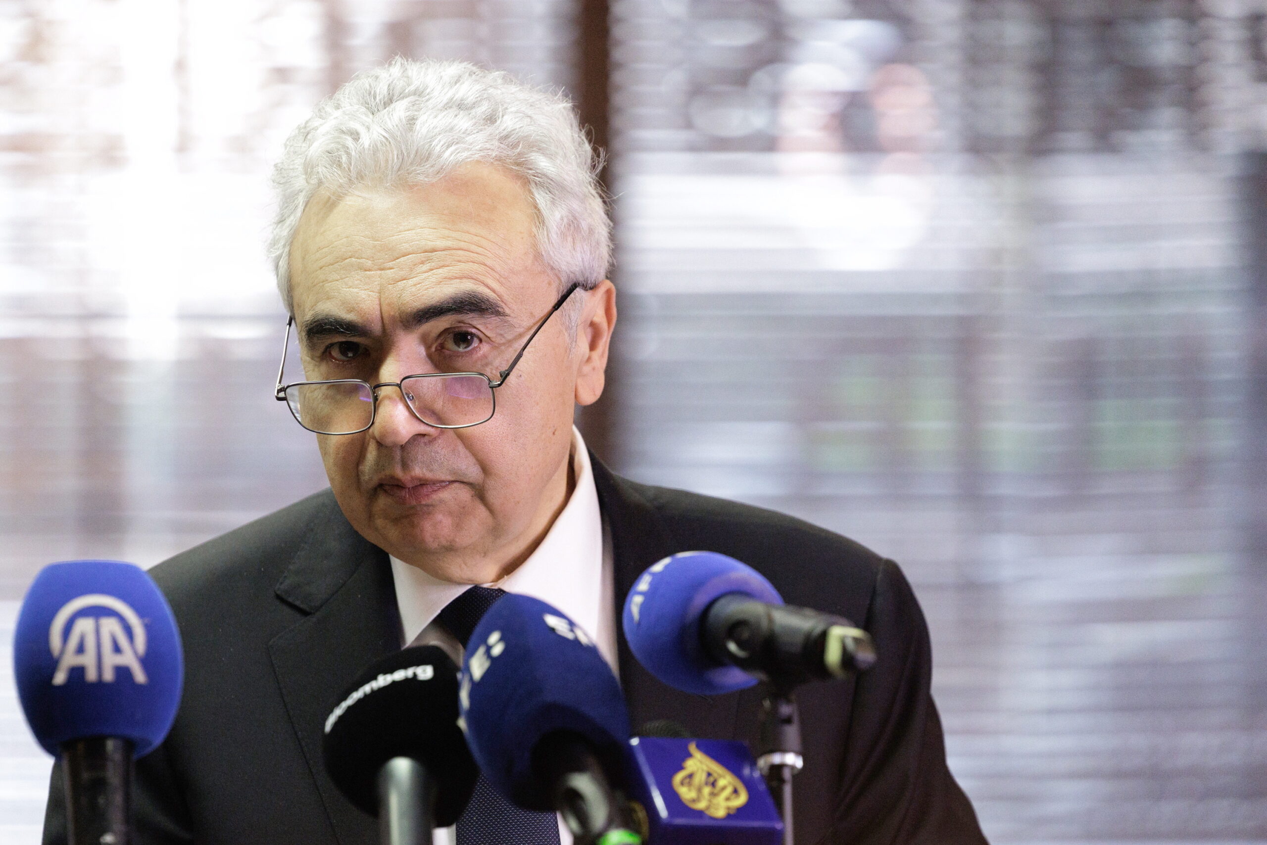 International Energy Agency (IEA) Executive Director Fatih Birol holds a press conference in Brussels, Belgium, 06 March 2026.