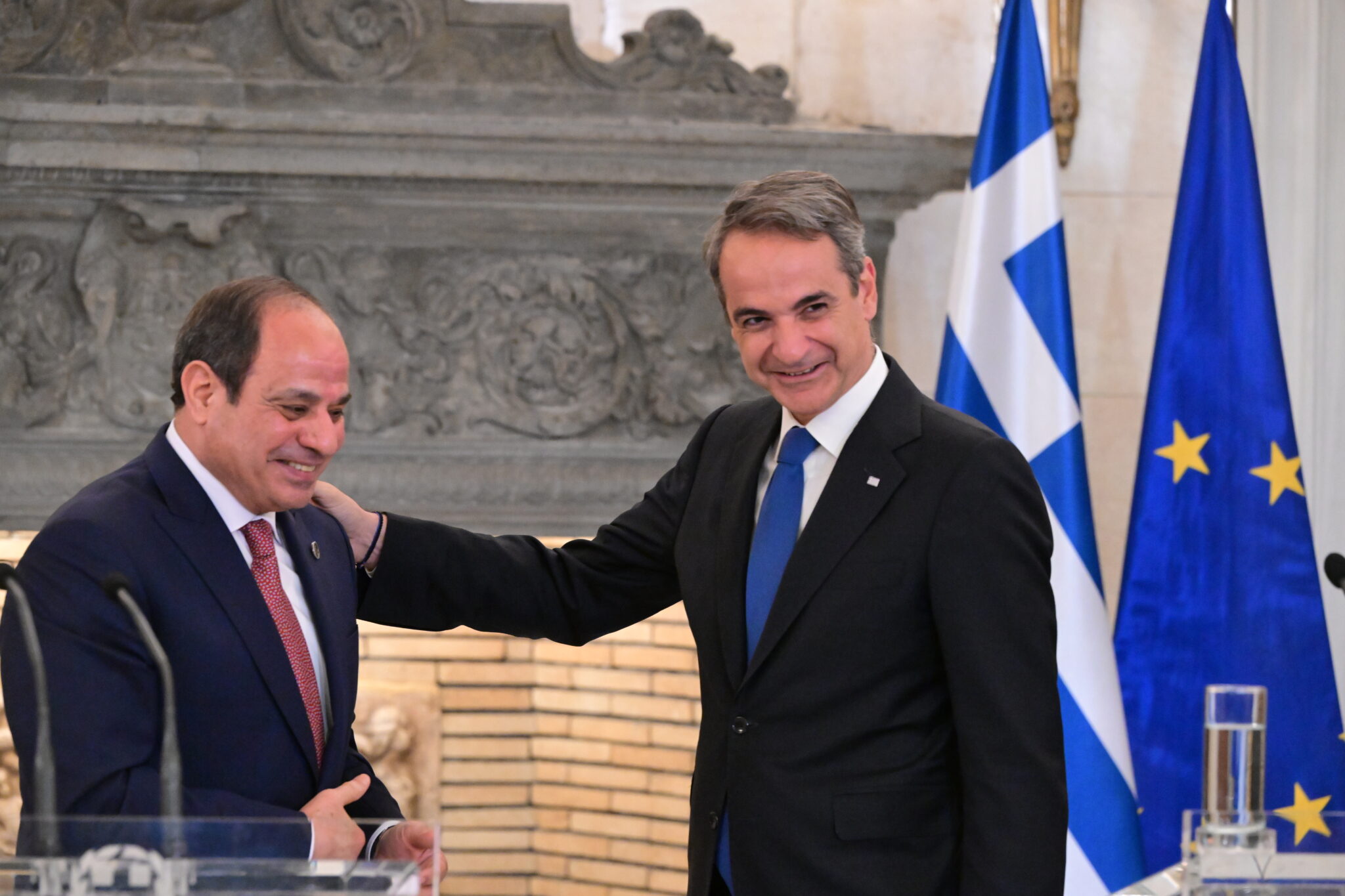 Ο Κυριάκος Μητσοτάκης και ο Αμπντέλ Φατάχ Αλ Σίσι