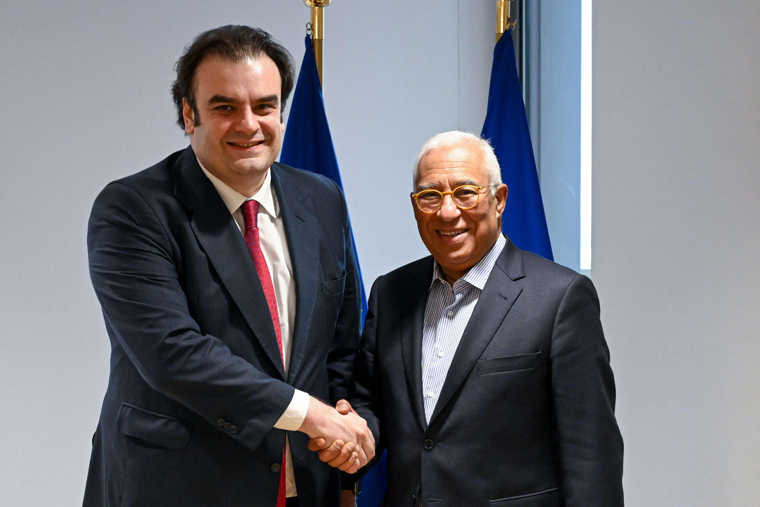 Ο Κυριάκος Πιερρακάκης και ο Αντόνιο Κόστα