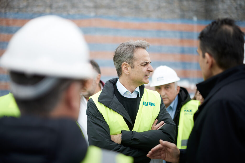 Επίσκεψη του Πρωθυπουργού Κυριάκου Μητσοτάκη στο εργοτάξιο του Flyover στη Θεσσαλονίκη