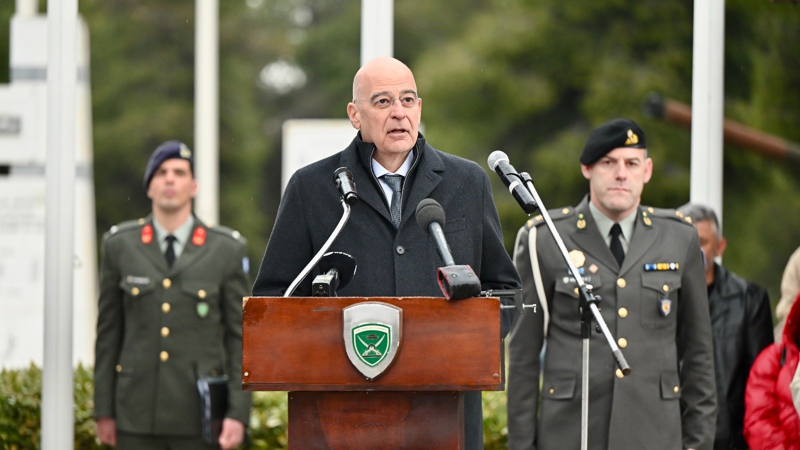 Ο Νίκος Δένδιας στον Αυλώνα