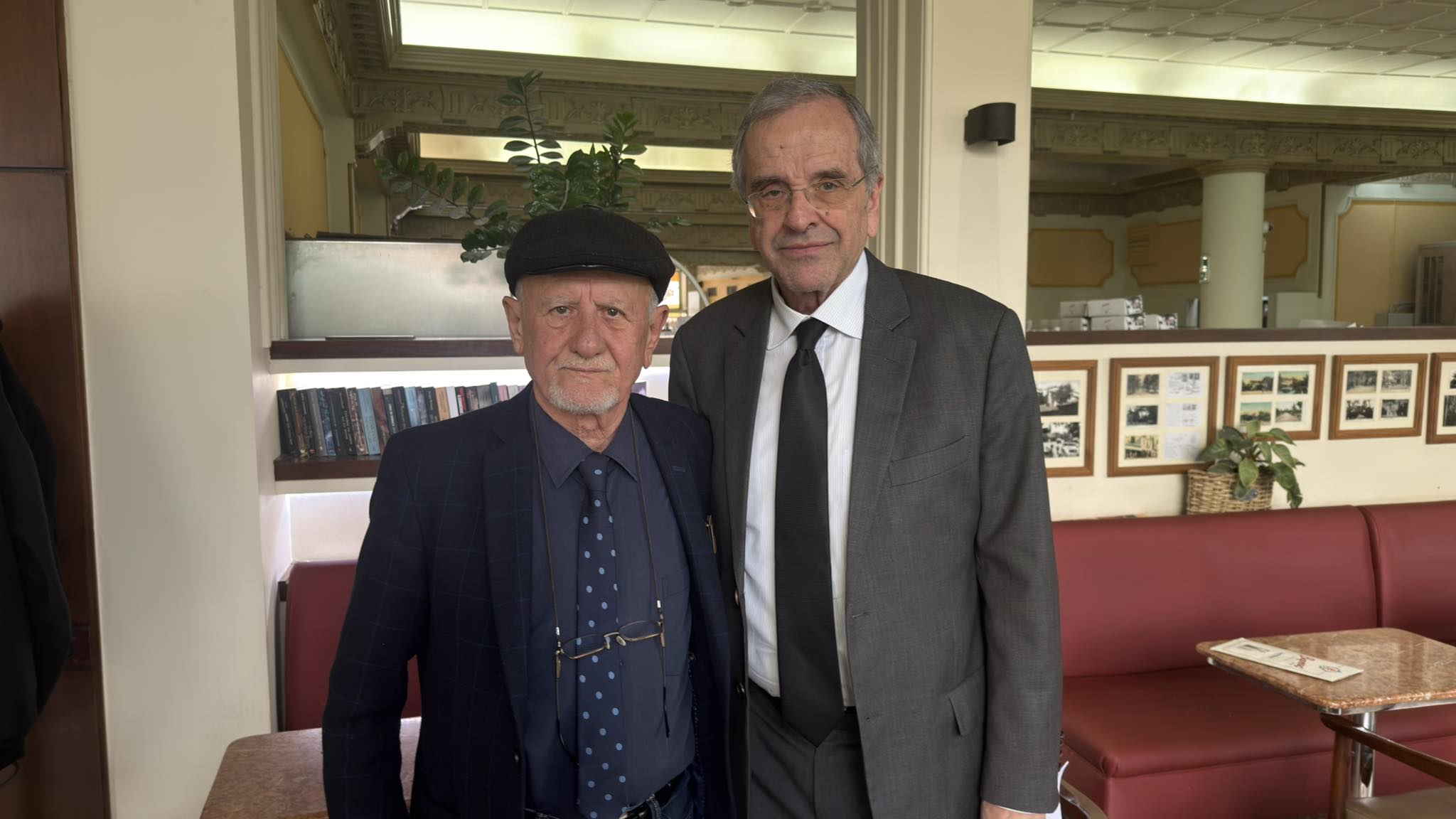 Θύμιος Λυμπερόπουλος και Αντώνης Σαμαράς