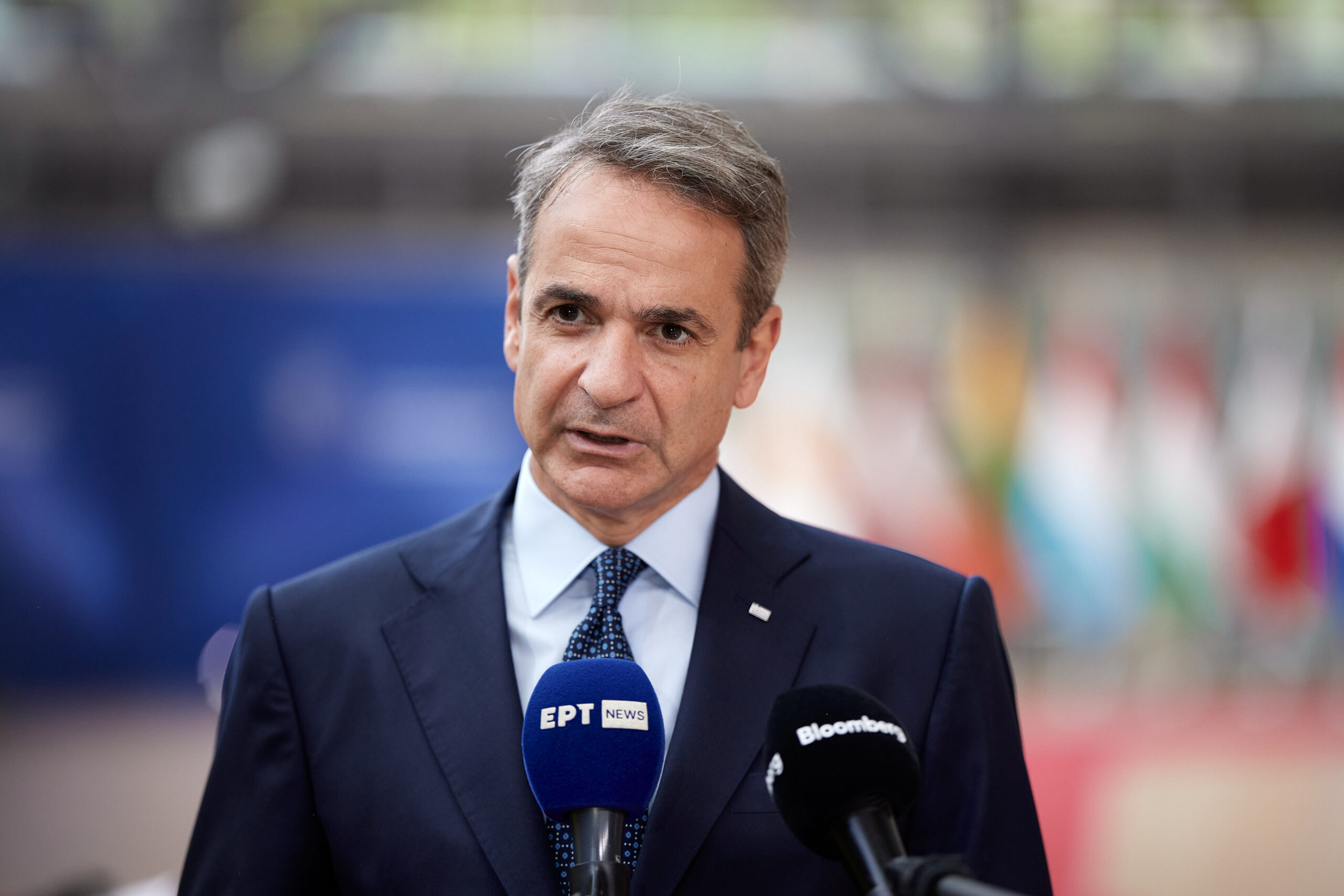 Ο Κυριάκος Μητσοτάκης στις Βρυξέλλες