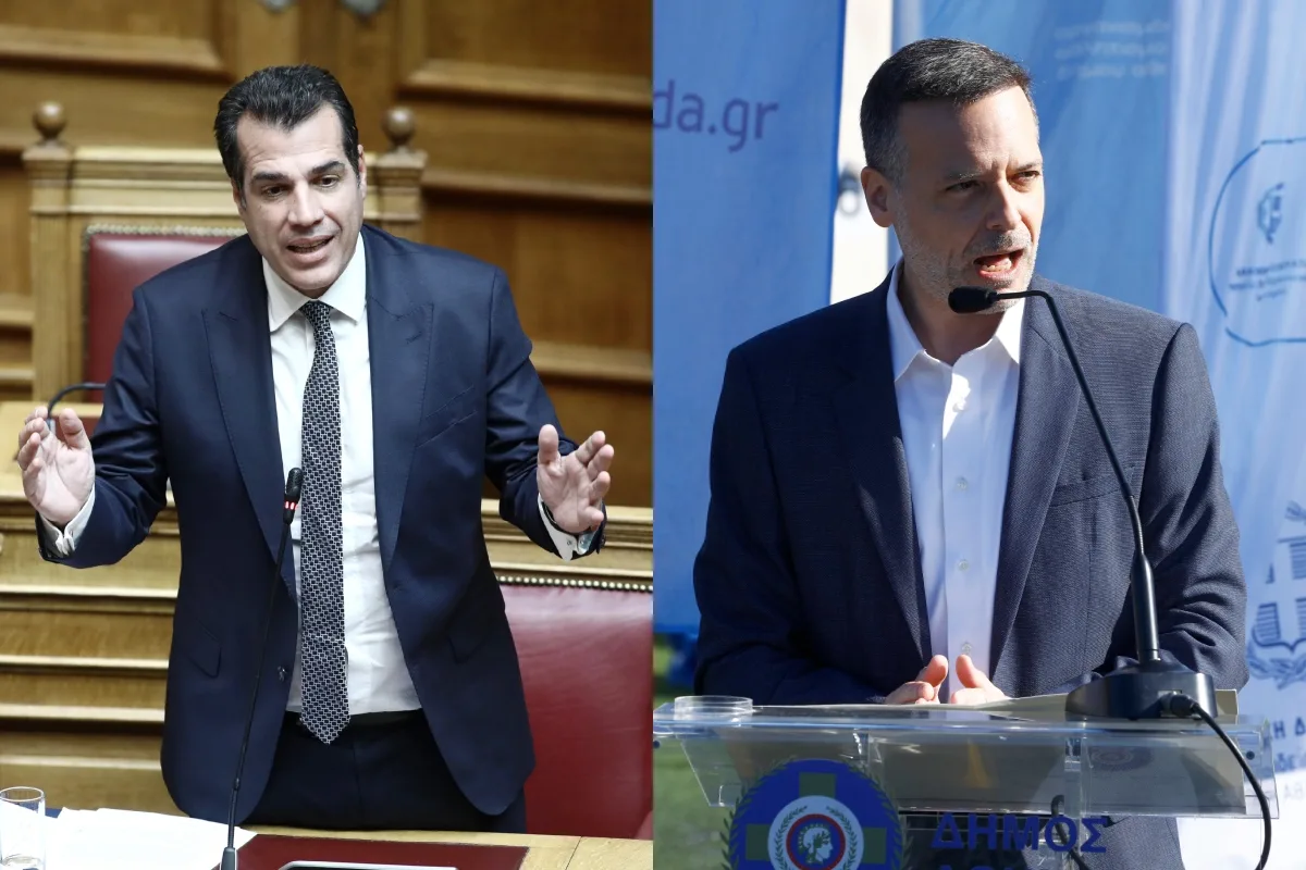 Οι Θάνος Πλεύρης και Χάρης Δούκας