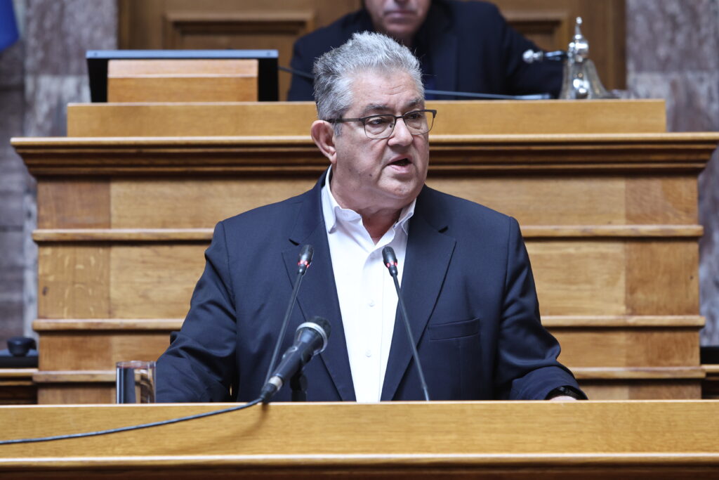 Ομιλία του Γενικού Γραμματέα της Κεντρικής Επιτροπής του ΚΚΕ Δημήτρη Κουτσούμπα σε εκδήλωση με θέμα "Οι θέσεις του ΚΚΕ για την αντιπυρική προστασία", στην αίθουσα της Γερουσίας της Βουλής, Τετάρτη 29 Απριλίου 2026.