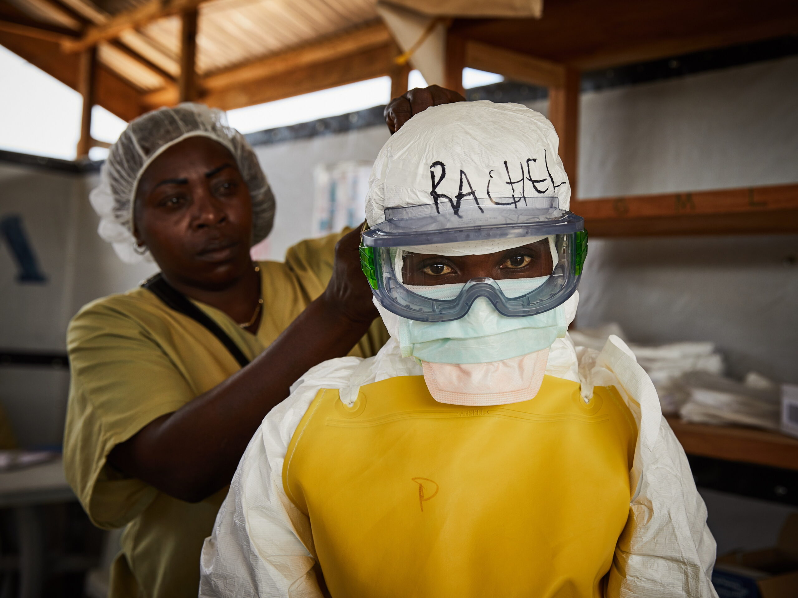 Rachel Rukwati suits up in PPE to enter a high-risk treatment zone, at the peak of the Ebola crisis, at a health centre in Beni, North Kivu, Democratic Republic of Congo, 04 May 2019 (reissued 12 May 2026). International Nurses Day (IND) is celebrated annually on 12 May to mark the birth of Florence Nightingale, founder of modern nursing. The day honours the vital contributions nurses make to global healthcare and societies.