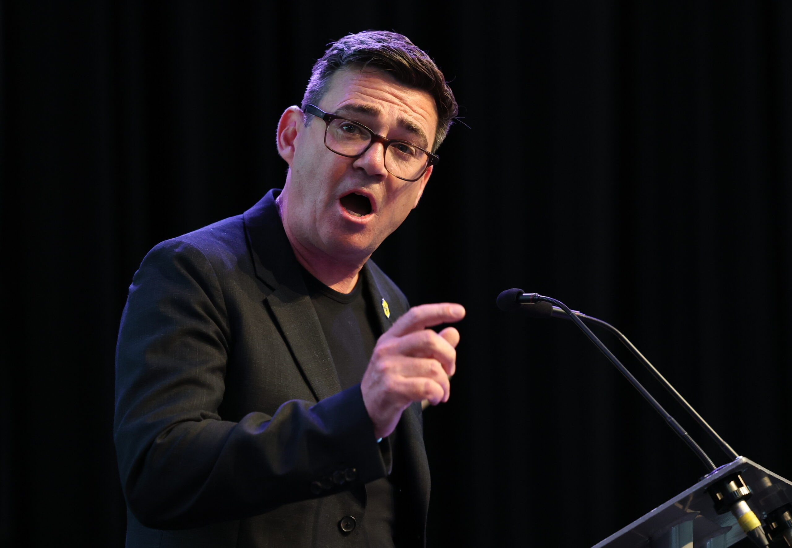 Labour Party candidate Andy Burnham speaks after being confirmed as the winner of the Makerfield by-election in Wigan, Britain, 19 June 2026. Voters went to the polls on 18 June to elect a new Member of Parliament for the constituency of Makerfield, in a by-election triggered by the resignation of sitting Labour MP Josh Simons.