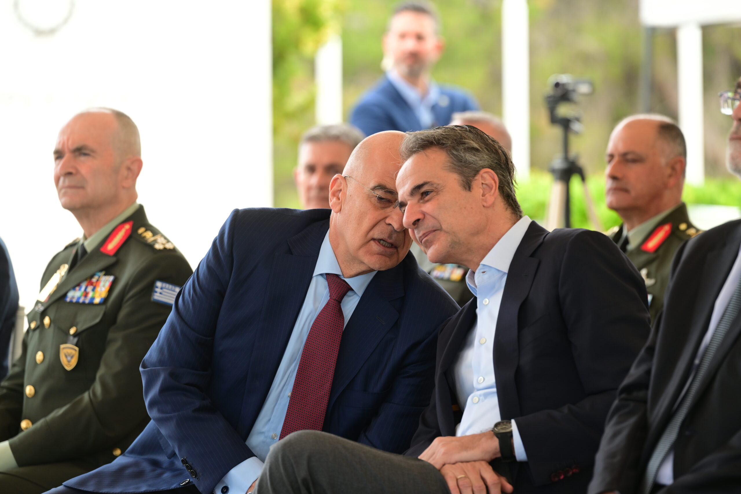 Tελετή ένταξης του συστήματος μη επανδρωμένων αεροχημάτων V-BAT παρουσία του Πρωθυπουργού Κυριάκου Μητσοτάκη, στην έδρα της ΑΣΔΕΝ, Τετάρτη 14 Μαΐου 2025.