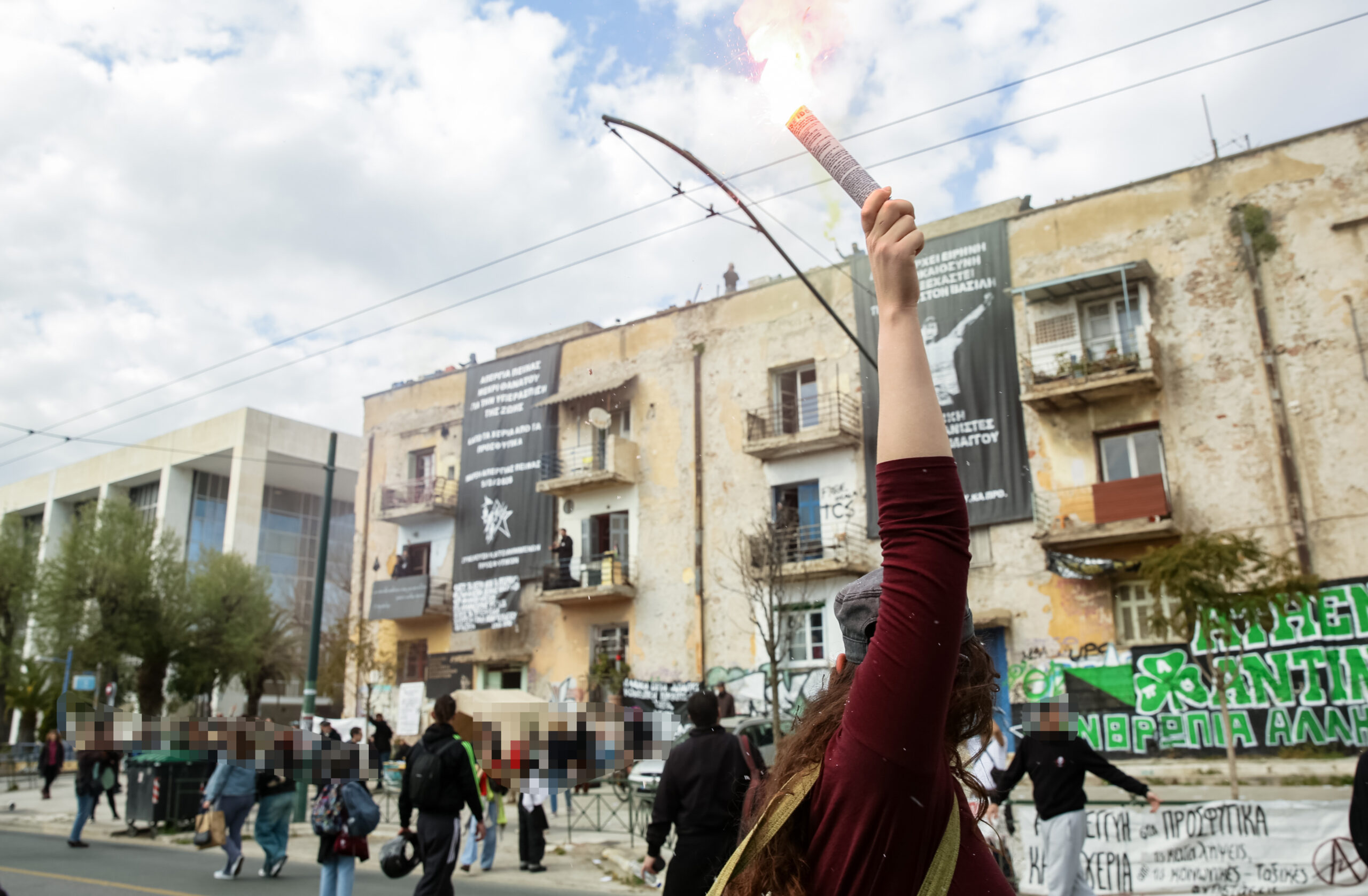 Συγκέντρωση και πορεία αλληλεγγύης για την Κοινότητα Κατειλημμένων Προσφυγικών της Λ. Αλεξάνδρας στην Αθήνα. Σάββατο 14 Μαρτίου 2026